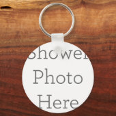 Kreisförmiger Schlüsselanhänger aus Metall, 5,08cm (Vorderseite)