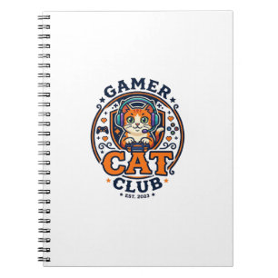 Geschenkidee für Gamer-Katze Katzenmutter - Gamer  Notizblock