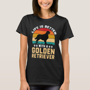 Geschenkidee für Hundeliebhaber - Das Leben ist be T-Shirt
