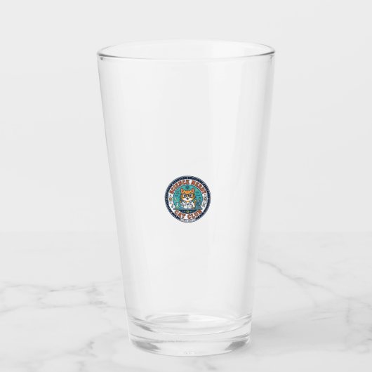 Geschenkidee für Katzenmama - Wissenschaft Nerd Glas (Vorderseite)