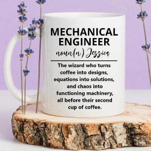 Geschenkidee für kundenspezifische Maschinenbauer Tasse