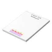 Geschenkidee für Lehrer Notizblock (Rotiert)