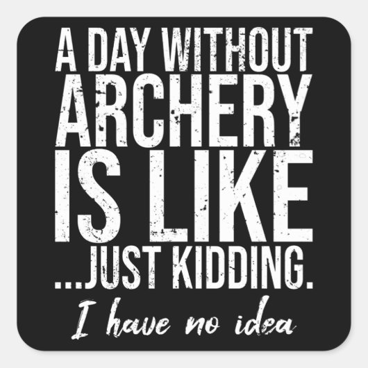 Geschenkidee für lustige Sportarten Quadratischer Aufkleber (Vorderseite)