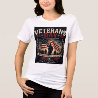 Geschenkidee für Militäerveteranen - Würdigung US- Tri-Blend Shirt