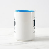 Geschenkidee für moderne Kunden Zweifarbige Tasse (Mittel)