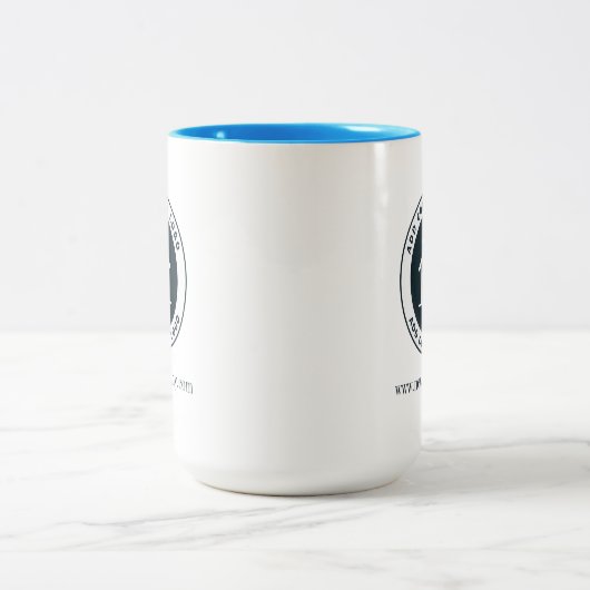 Geschenkidee für moderne Kunden Zweifarbige Tasse (Mittel)