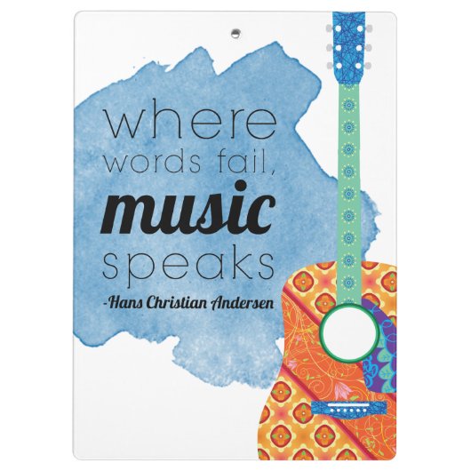 Geschenkidee für Musiklehrer, Geschenkidee für Git Klemmbrett (Rückseite)