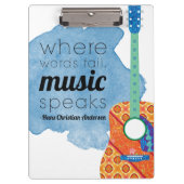 Geschenkidee für Musiklehrer, Geschenkidee für Git Klemmbrett (Vorderseite)