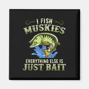 Geschenkidee für Musky-Angeln Muskie-Shirt  Magnet
