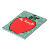 Geschenkidee für personalisierte Lehrer Notizblock (Rotiert)