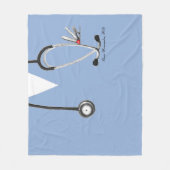 Geschenkidee für Pflegepersonal mit Fleece-Decke Fleecedecke (Vorderseite)
