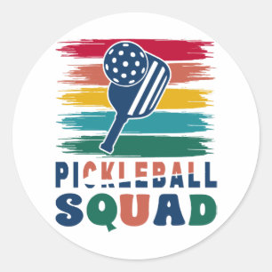 Geschenkidee für Pickleball-Spieler Runder Aufkleber
