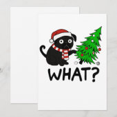 Geschenkidee für schwarze Möpse zu Weihnachten (Vorne/Hinten)