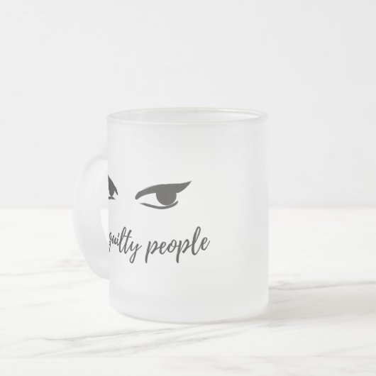 Geschenkidee für Staatsanwälte Mattglastasse (Vorderseite Links)