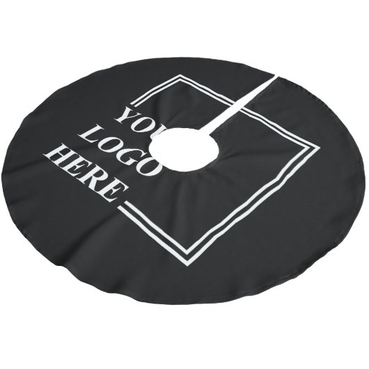 Geschenkidee, Personalisierte Vorlage zum Geburtst Polyester Weihnachtsbaumdecke (Schrägansicht)