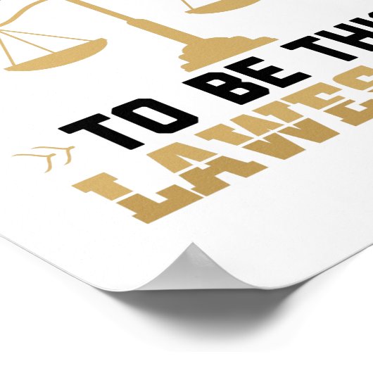 Geschenkidee | Rechtsanwälte Anwalt Poster (Ecke)