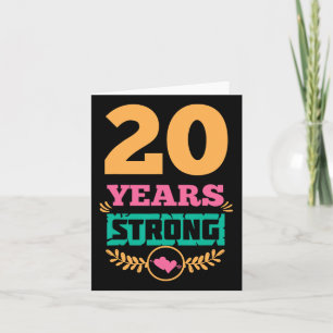Geschenkidee zum 20-jährigen Jubiläum 20 Jahre Sta Karte
