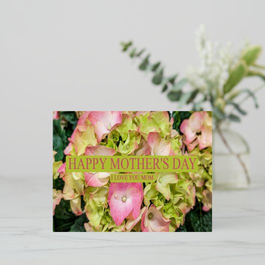 Geschenkidee zum Muttertag | Florale Postkarte (Stehend vorne)