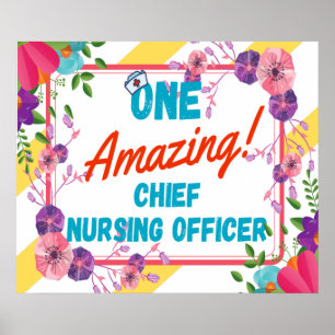Geschenkidee zur Würdigung des Chief Nursing Offic Poster
