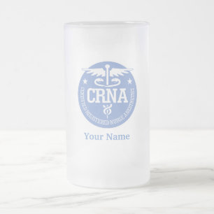 Geschenkideen des Caduceus CRNA Mattglas Bierglas