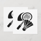 Geschenkideen für Badminton Einladung (Vorne/Hinten)