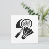 Geschenkideen für Badminton Einladung (Stehend Vorderseite)