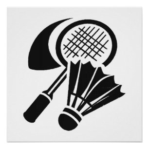 Geschenkideen für Badminton Poster