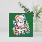 Geschenkideen für den Weihnachtsmann Einladung (Stehend Vorderseite)