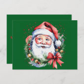 Geschenkideen für den Weihnachtsmann Feiertagspostkarte (Vorne/Hinten)