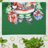 Geschenkideen für den Weihnachtsmann Geschirrtuch (Gefaltet)