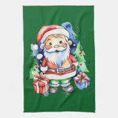 Geschenkideen für den Weihnachtsmann Geschirrtuch (Vertikal)