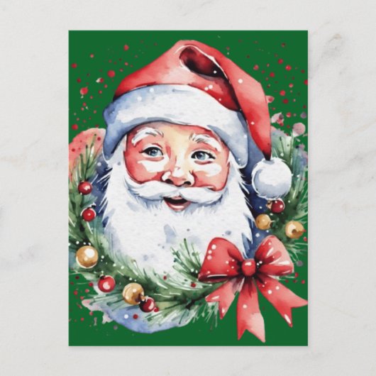 Geschenkideen für den Weihnachtsmann Postkarte (Vorderseite)