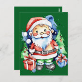 Geschenkideen für den Weihnachtsmann Postkarte (Vorne/Hinten)