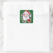 Geschenkideen für den Weihnachtsmann Quadratischer Aufkleber (Tasche)