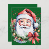 Geschenkideen für den Weihnachtsmann RSVP Karte (Vorne/Hinten)