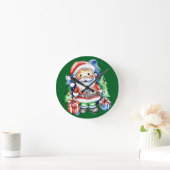 Geschenkideen für den Weihnachtsmann Runde Wanduhr (Zuhause)