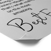 Geschenkideen für die besten Freunde Poster (Ecke)