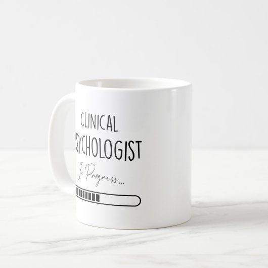 Geschenkideen für Frauen oder Männer Klinische Psy Kaffeetasse (Vorderseite Links)