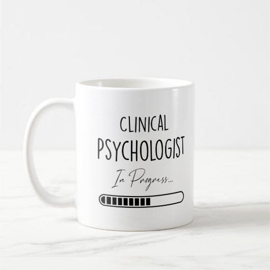 Geschenkideen für Frauen oder Männer Klinische Psy Kaffeetasse (Links)
