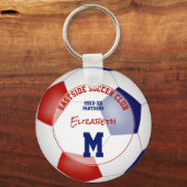 Geschenkideen für Fußball-Klub Mädchen Jungs Name Schlüsselanhänger (Vorderseite)