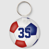 Geschenkideen für Fußball-Klub Mädchen Jungs Name Schlüsselanhänger (Rückseite)