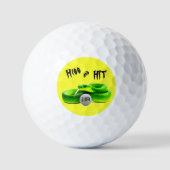 Geschenkideen für Golfer - Zischende Schlange Golfball (Vorderseite)