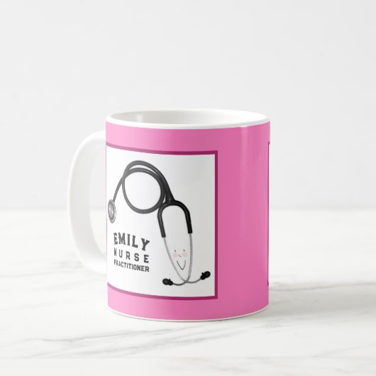 Geschenkideen für personalisierte Krankenpfleger Kaffeetasse (Vorderseite Links)