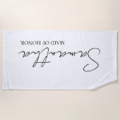 Geschenkideen für personalisierte Trauzeugin Strandtuch (Vorderseite)