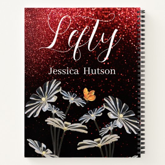 Geschenkideen für Verlassen Glitzer Notizblock (Rückseite)