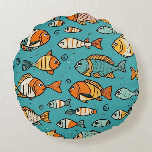 Geschenkideen Rundes Kissen (Rückseite)