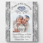 Geschenkideen zum 60. bis 75. Hochzeitstag Fotoplatte (Vorderseite)