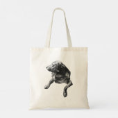 Geschenkkarren mit wachsamem Labrador Tragetasche (Rückseite)