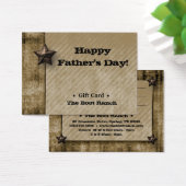 Geschenkkarte Beige Denim Texas Star (Schreibtisch)