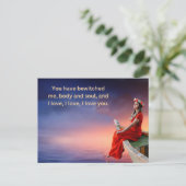 Geschenkkarte der Liebe Postkarte (Stehend Vorderseite)